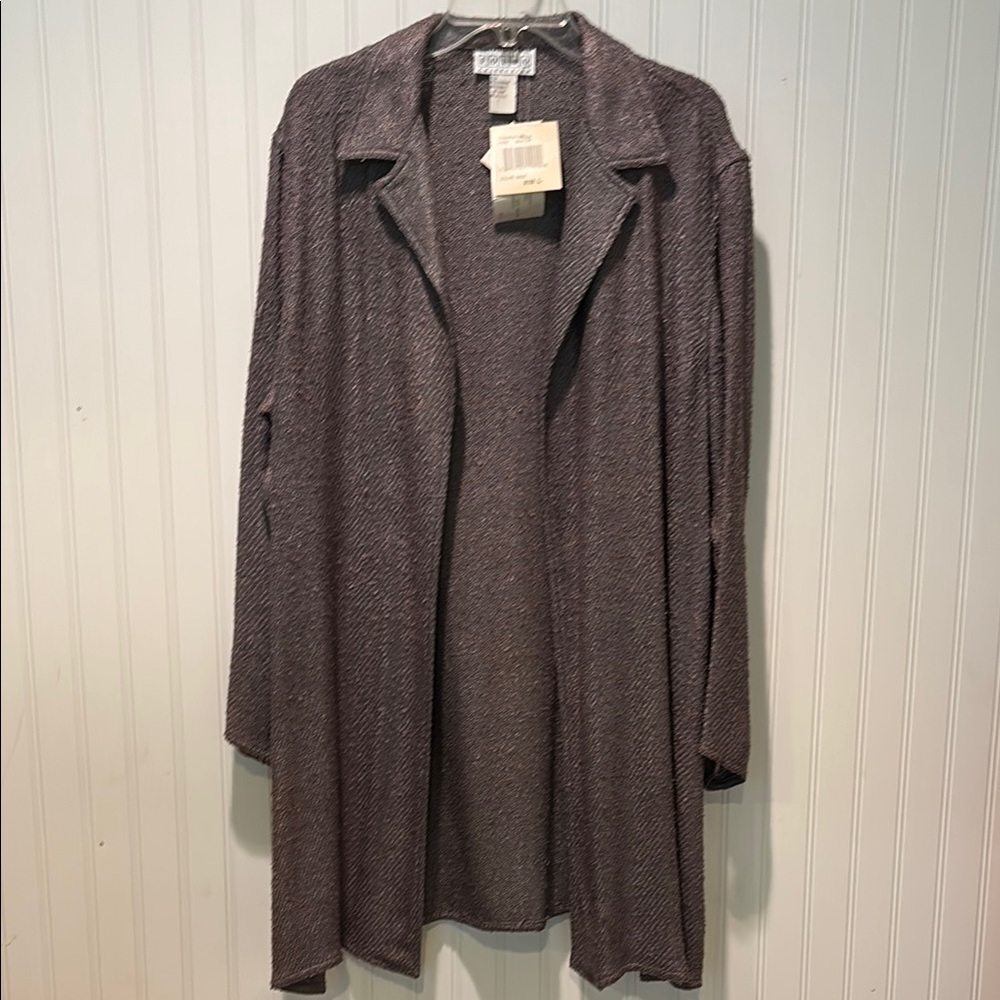 NWT Vintage Saks Fifth Avenue Folio Collection 70% Silk Duster Size Large